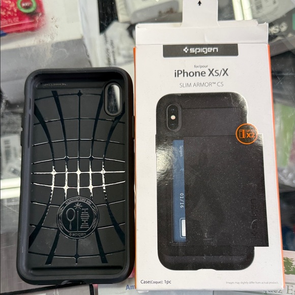 Spigen Slim Armor CS iPhone XS/X Case - Black - Picture 1 of 1